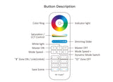 2.4GHz RF 6-Zone RGB + CCT Strip Light Remote Unit