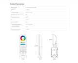 2.4GHz RF 6-Zone RGB + CCT Strip Light Remote Unit