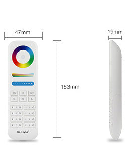 2.4GHz RF 8-Zone RGB + CCT Product Remote Control Unit