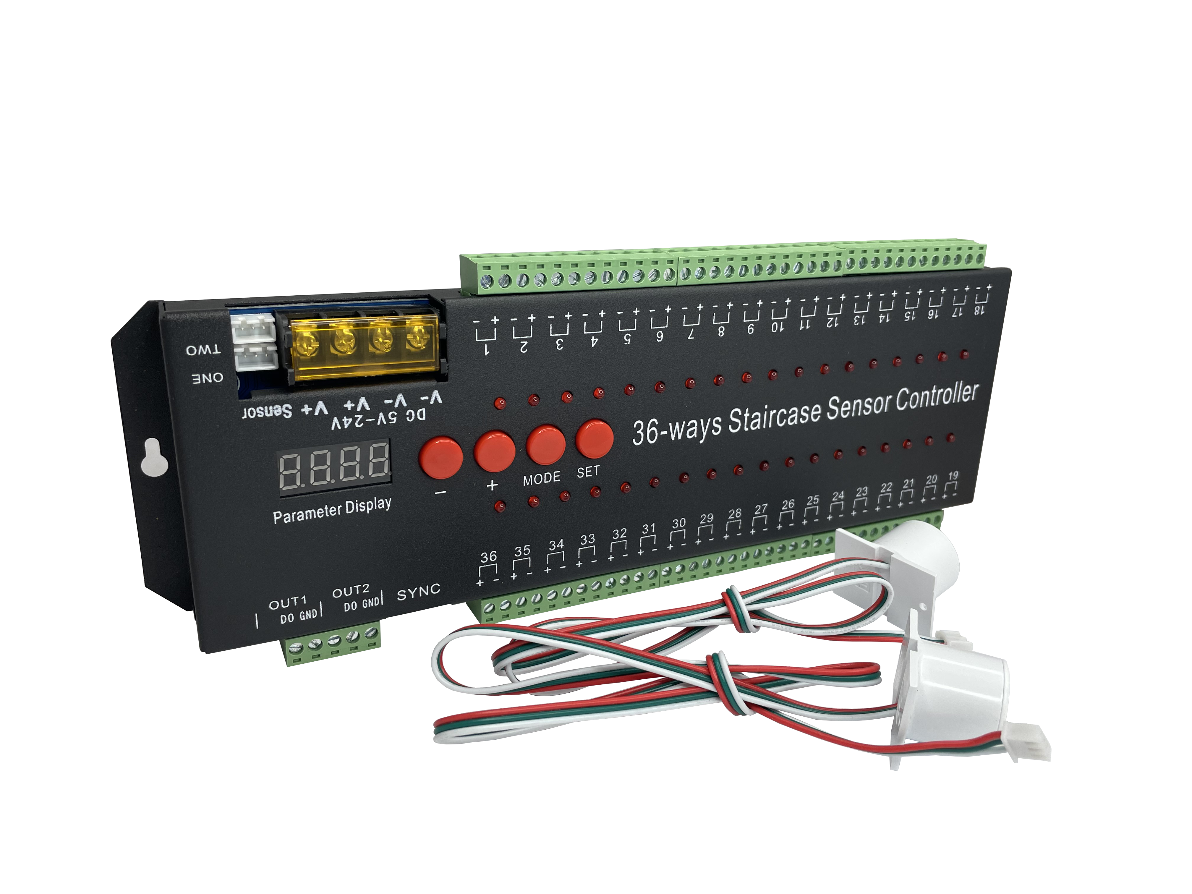 FluxTech – 36 Way Staircase LED Strip Light Motion Sensor Controller