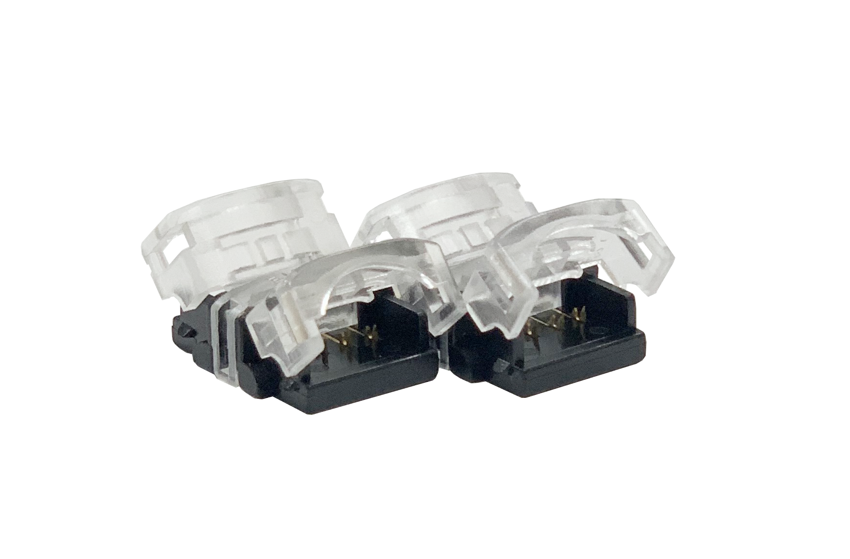 FluxTech 4-Pin RGB LED Strip to Strip Connector for 10mm Watreproof 5050 LED Strip Light