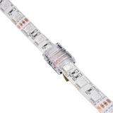 FluxTech 4-Pin RGB LED Strip to Strip Connector for 10mm Watreproof 5050 LED Strip Light
