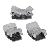 FluxTech 4-Pin RGB LED Strip to Wire Connector for 10mm Waterproof 5050 LED Strip Light