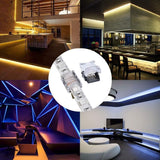 FluxTech 4-Pin RGB LED Strip to Strip Connector for 10mm Watreproof 5050 LED Strip Light