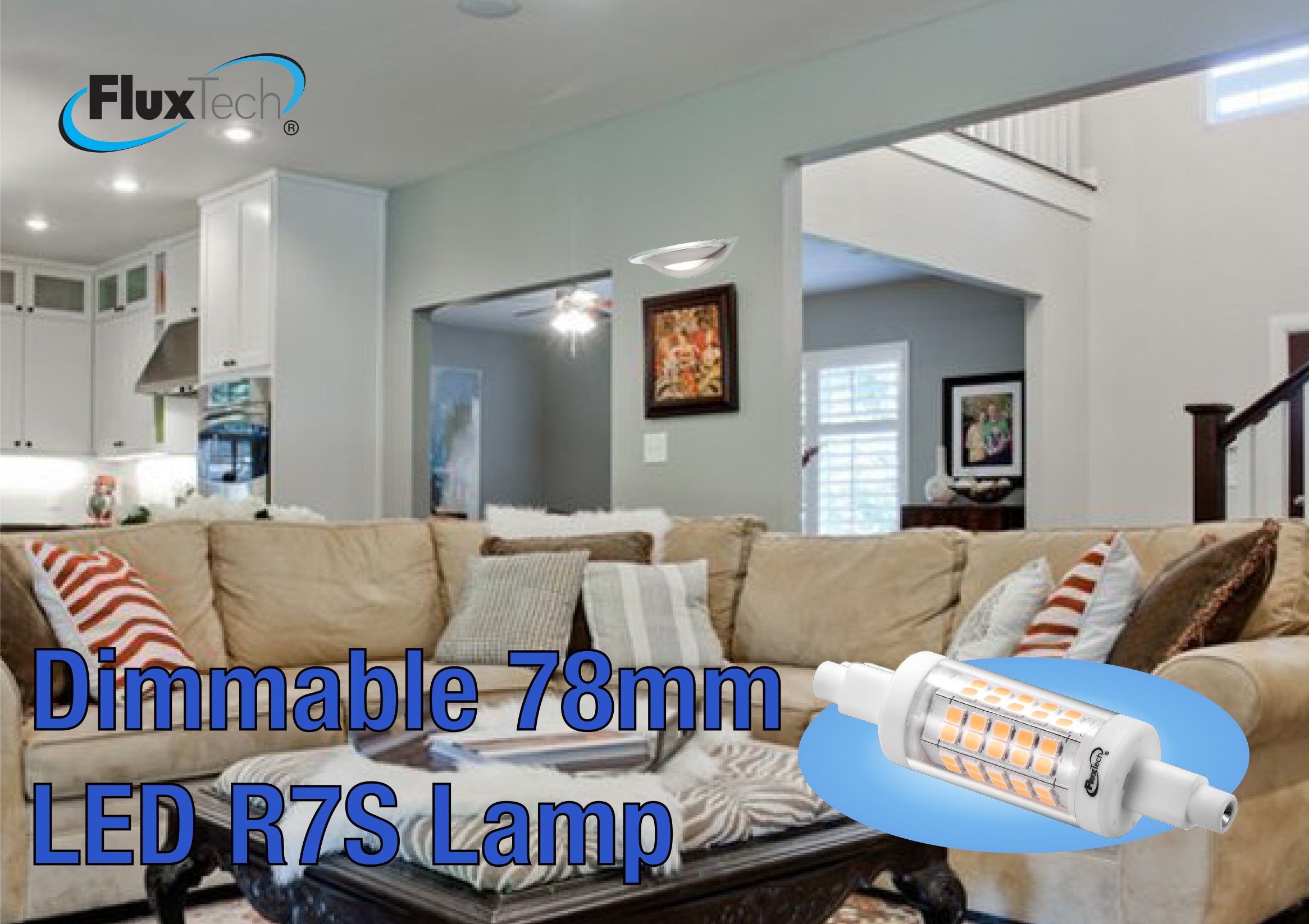 FluxTech - New Smart Dimmable Technology 20 x 78mm R7S LED Lamp