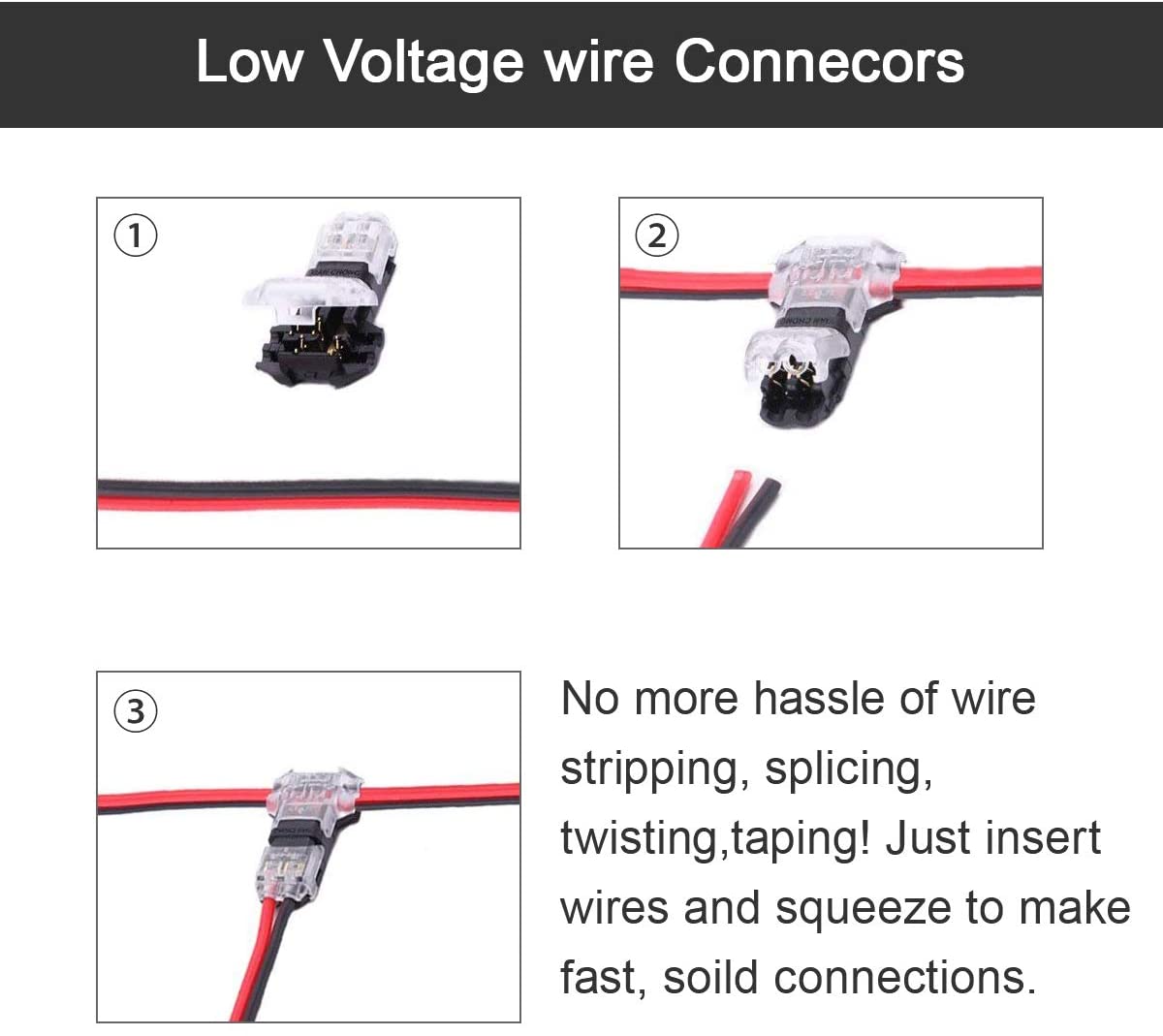 FluxTech -  Low Voltage Solder-less T Shape Wire connectors
