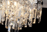 FluxTech – Wi-Fi Smart Dimmable Modern Aurora Crystal Chandelier Ceiling Light Fixture.