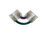 FluxTech - 5P / 6P COB LED L-Shape & Strip to Wire Connector for 12mm COB Strip.