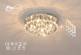 FluxTech – Wi-Fi Smart Dimmable Phantom Raindrop Crystal Chandelier Ceiling Light