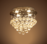 FluxTech – Wi-Fi Smart Dimmable Oval Droplet Crystal Chandelier Ceiling Light Fixture.