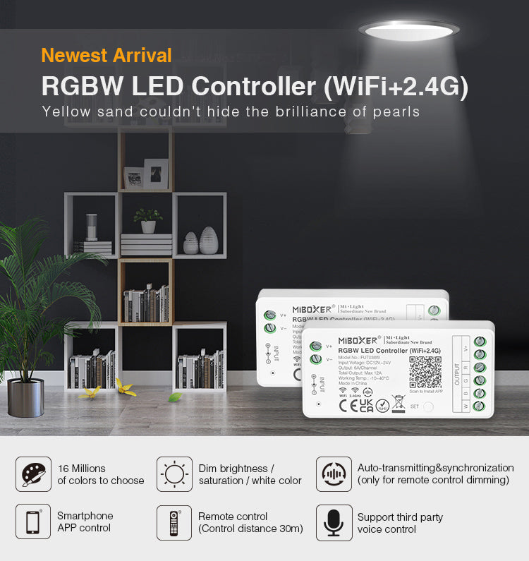 Flame Tech Control Led FluxTech ® Wi-Fi Smart RGBW LED Strip Controller – FluxTech LED