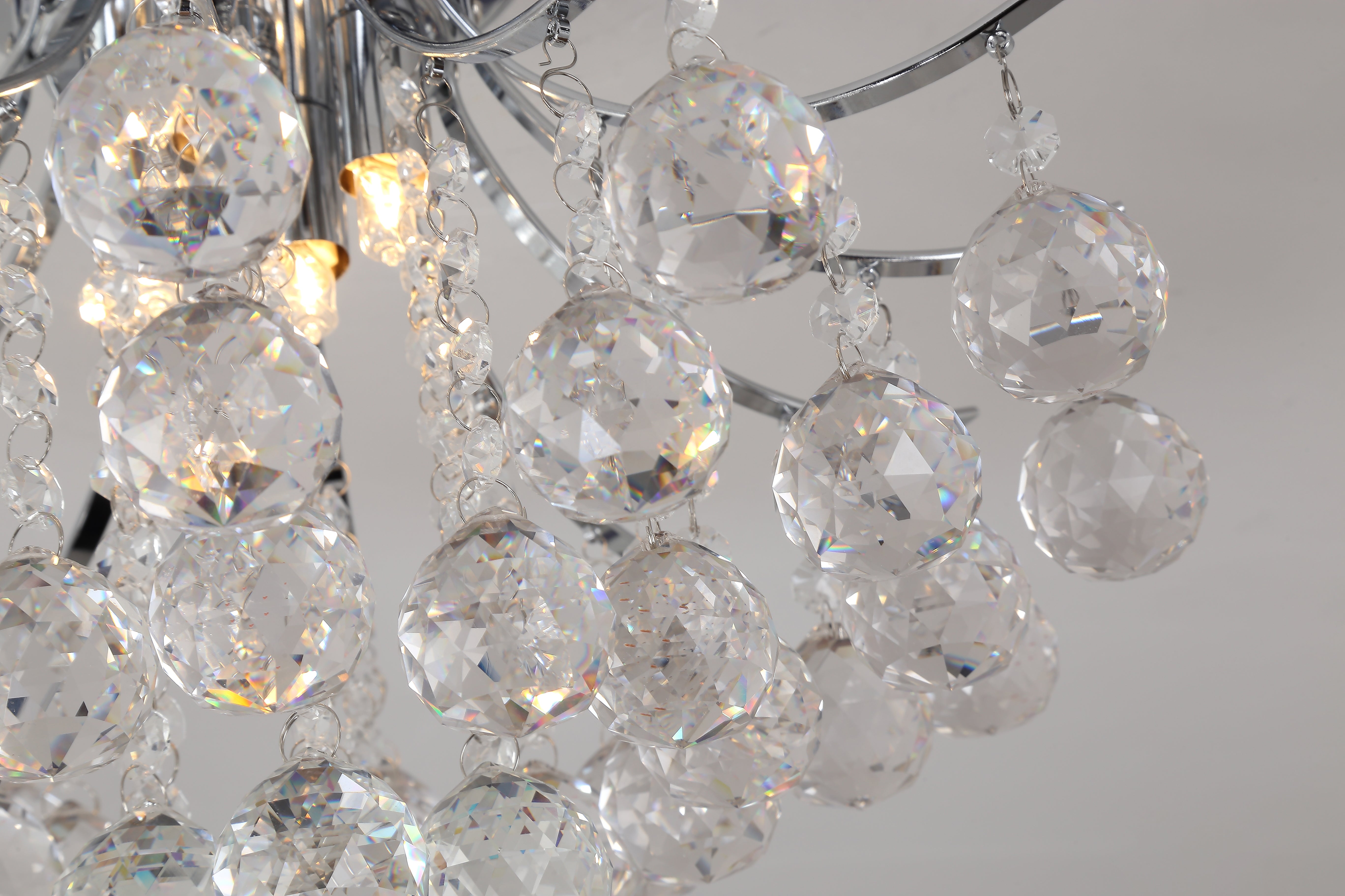 FluxTech - Modern Cameo Crystal Chandelier Ceiling Light