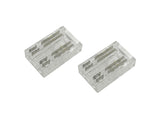 FluxTech - 3 / 4 -Pin CCT / RGB COB LED Strip to Wire Connector for 10mm COB Strip. Pack x 2 Pcs