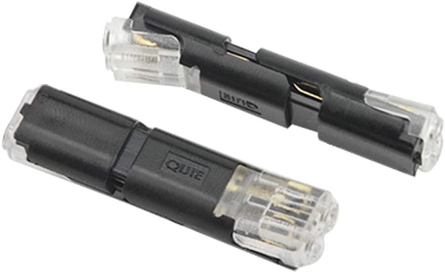 FluxTech - Low Voltage 2 Pin Plug Butt-Type Wire Connector - Universal Compact Wire I Type  Connectors