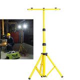 1.6M Adjustable Double Head Flood Light Tripod Stand with 1 for 2 Connector
