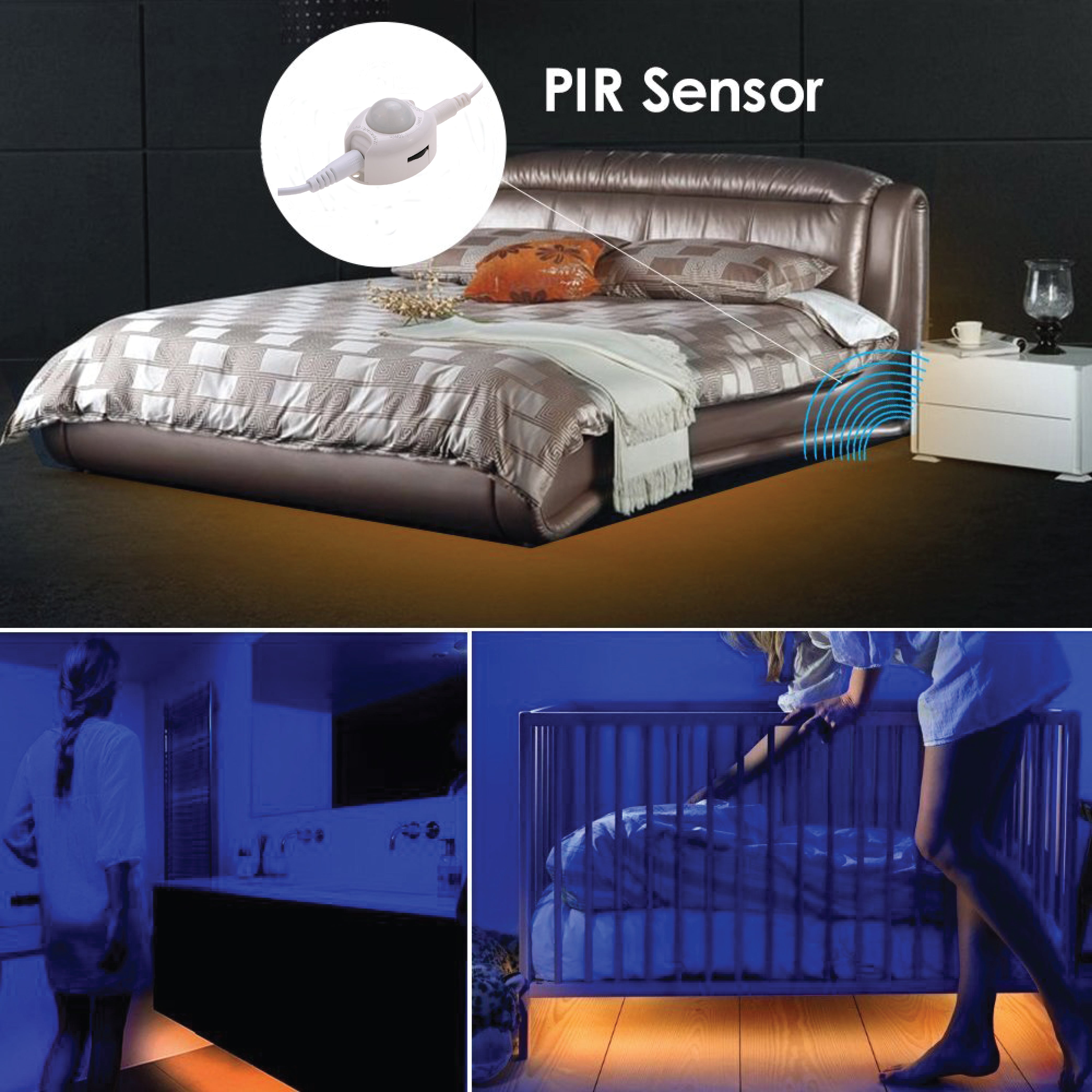 Low Voltage - Motion Sensor PIR Strip Light 1.2M 3W LED Strip Light