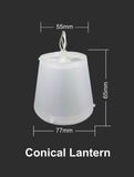 FluxTech - Conical Lantern 20 x Dual Colour LED String Lights by JustLED – Multi-function Effect – Timer function - Battery Operated