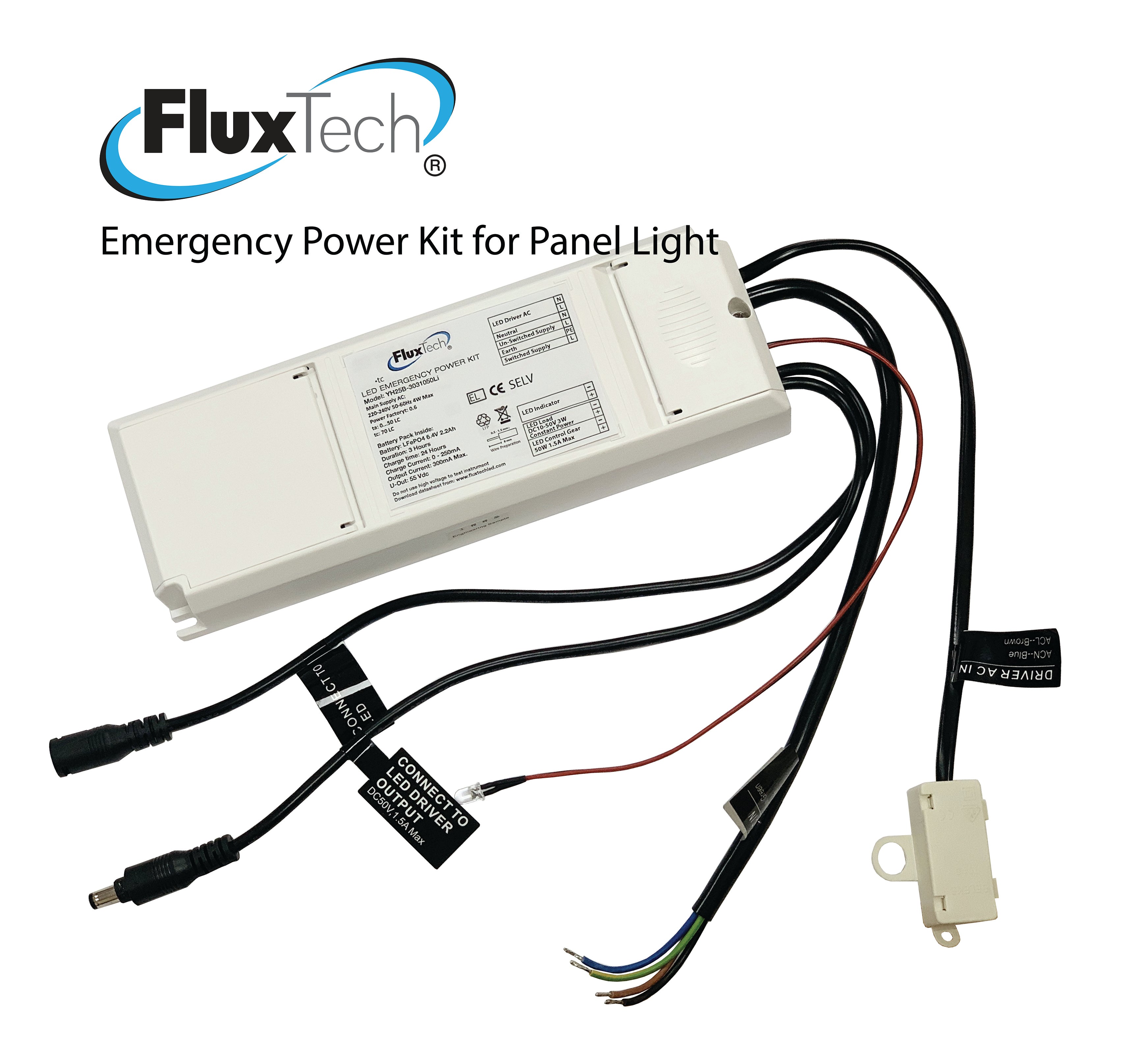 FluxTech - 3W Emergency Power Pack for LED Panel Light