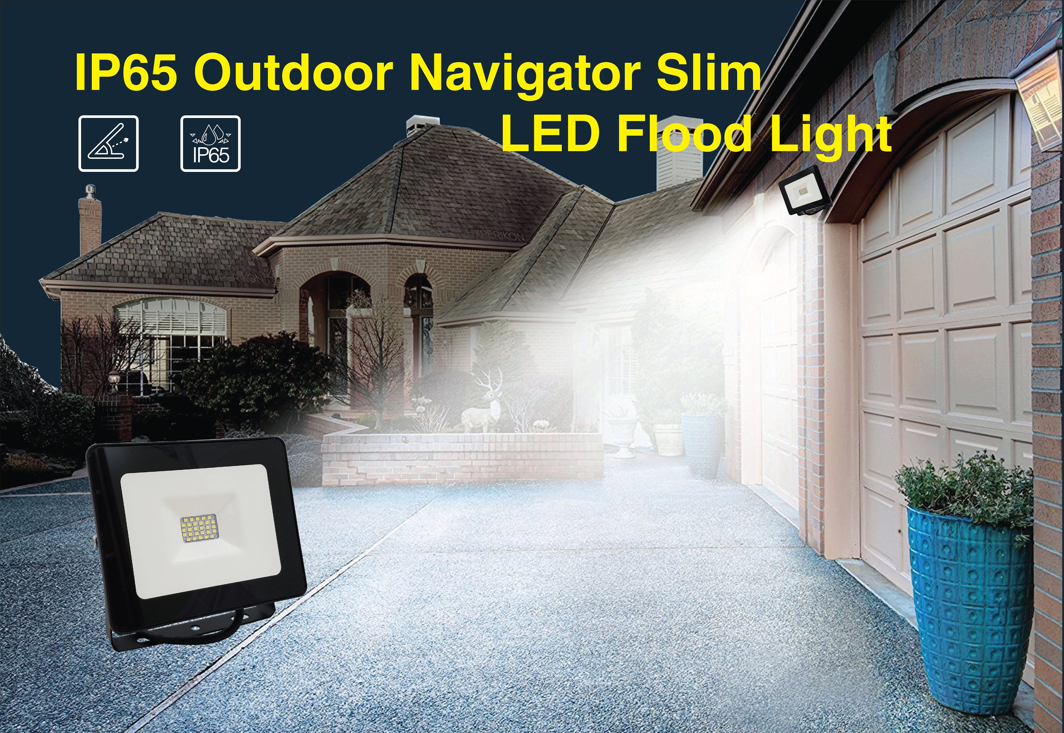 IP65 Outdoor Navigator Slim Style 20W LED Flood Light