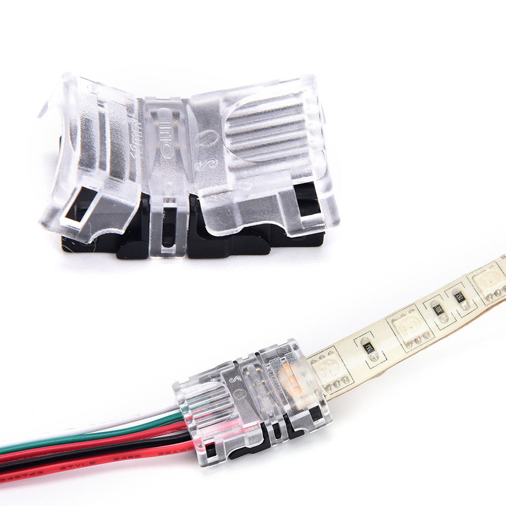 FluxTech 5-Pin RGB+CCT LED Strip to Wire Connector for 12mm Watreproof 5050 LED Strip Light